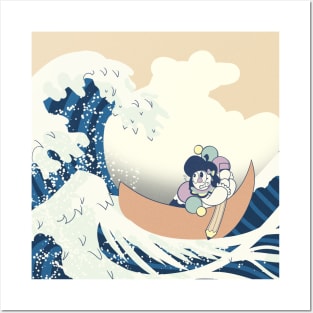 Pom Pom and the Great Wave Posters and Art